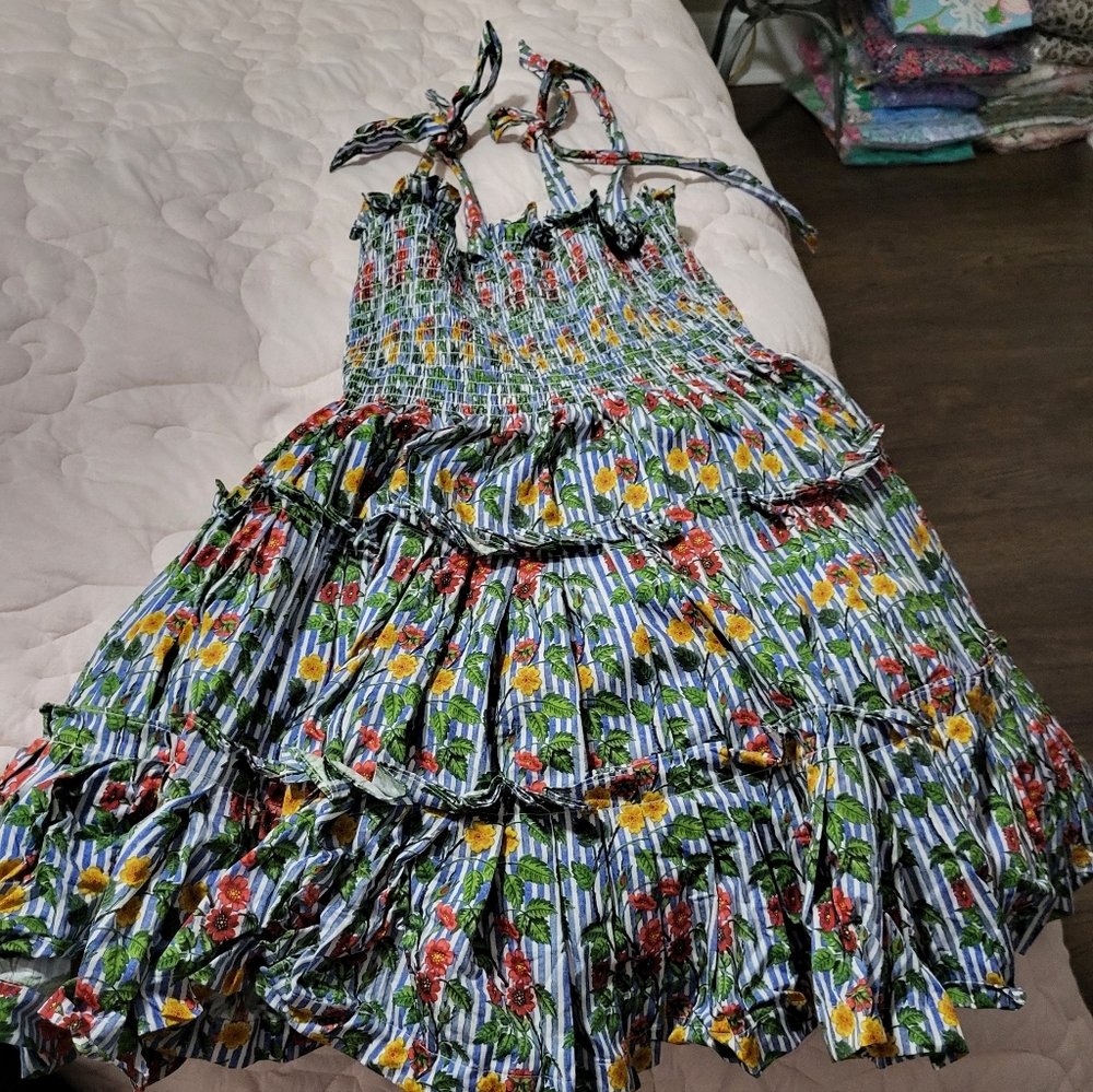 Hill House Charlotte Nap Striped Ribbon Dress